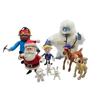 2000 Playing Mantis Island of Misfits Toys Jointed Poseable Action Figures 9 Pcs